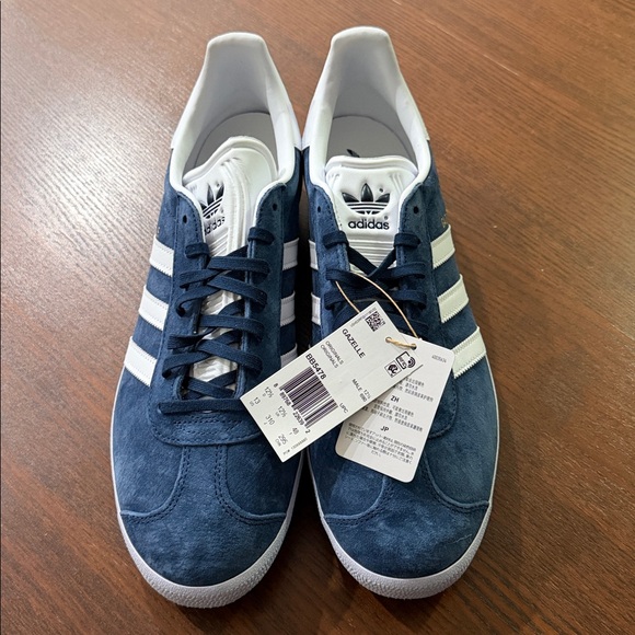 Adidas Originals Gazelle Men's Blue Suede Shoes - Picture 3 of 8
